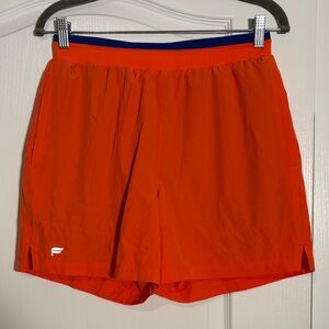 Fabletics Men's Orange Athletic Shorts